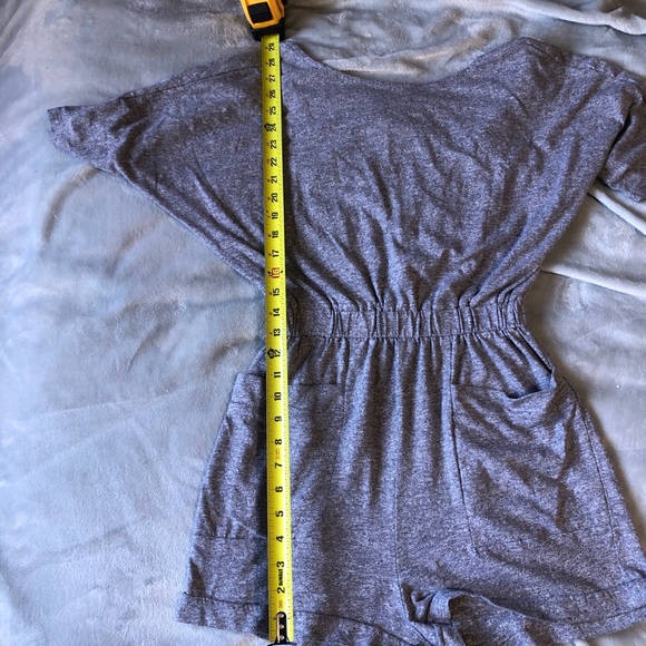 3/$25 Romper with pockets and deep neck in back - Picture 5 of 6